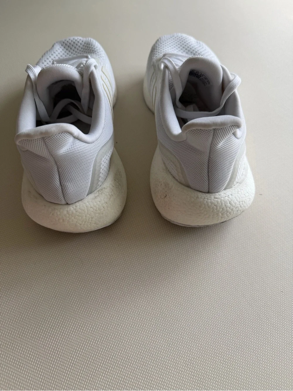 adidas White Men's Mesh Running Sneakers